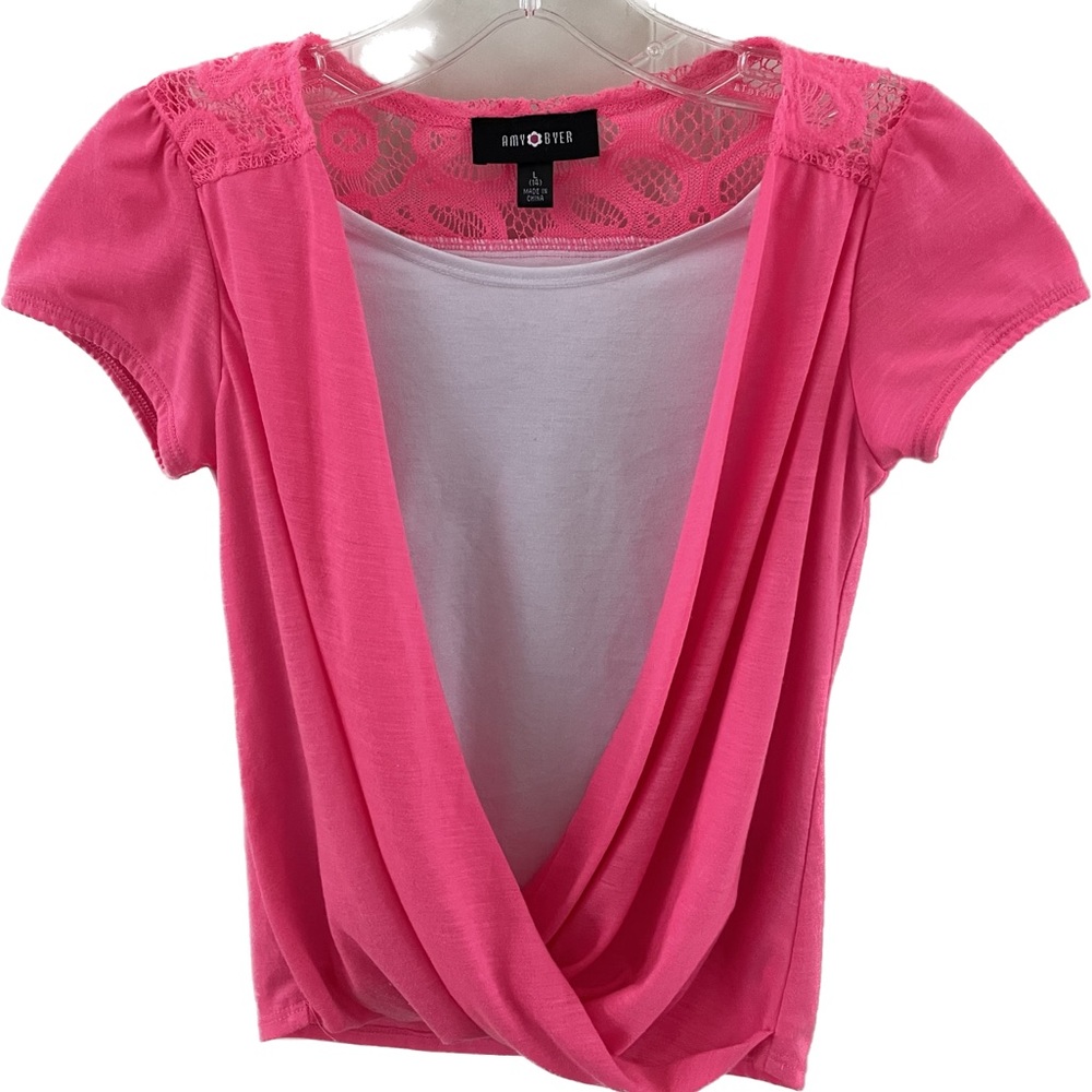 IZ AMY BYER Twist Faux-Wrap Top
- Girls 14